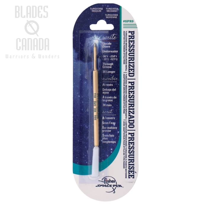 Fisher Space Pen Refill, Medium Ink Turquosie, FPSPR9